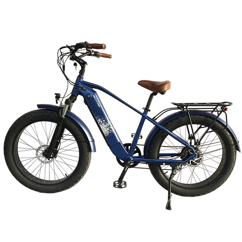 26 inch fat tire ebike with lithium battery electric beach cruiser bike