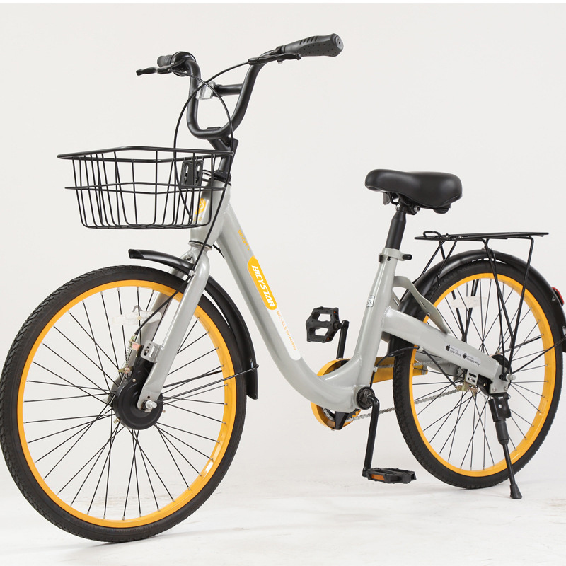 ofo city bike 26 inch 24 inch alloy steel frame city bike oem design for rent with the ce certification