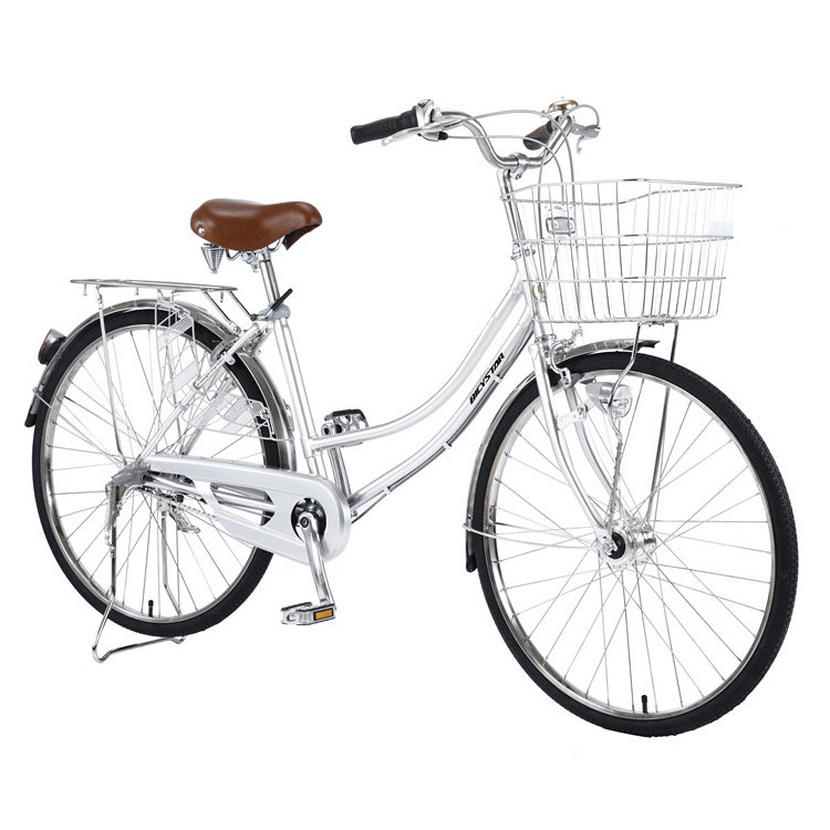 family used bicycle for men and women 24 inch student hot sale city bike