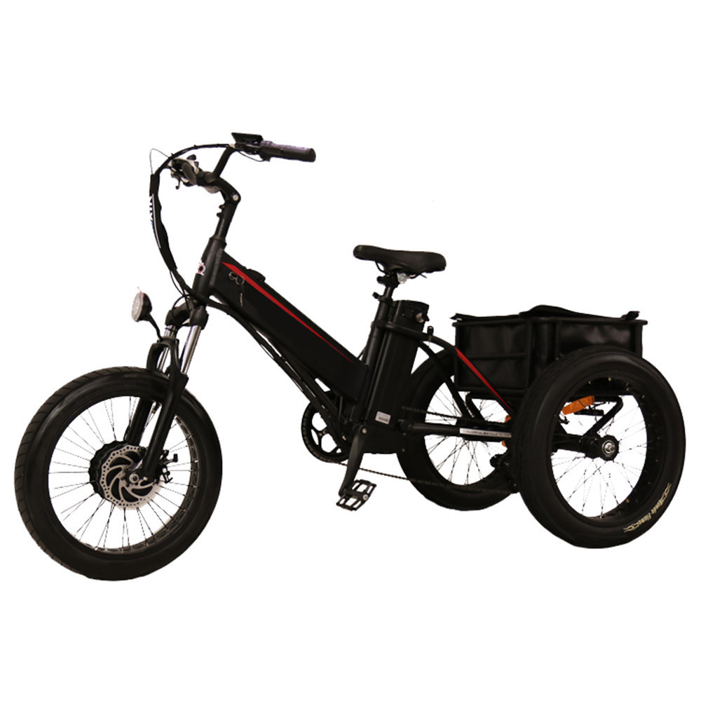 powerful adult trike mid drive 300w electric three wheel giddy van delivery trike 600cc