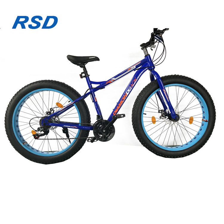 Factory OEM Aluminum alloy second hand used bikes 26'' 21speed big tire fat bike / snow fat bicycle with good quality