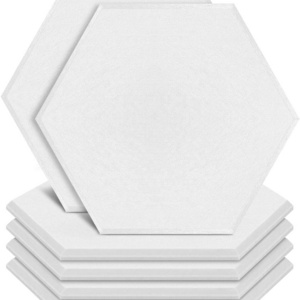 12 Pack Self-adhesive 9mm decorative soft soundproof sound proofwpc wall Felt polyester Hexagon Acoustic Panel