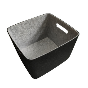 Factory spot felt Foldable Household Nursery desktop Storage Basket box With Handle