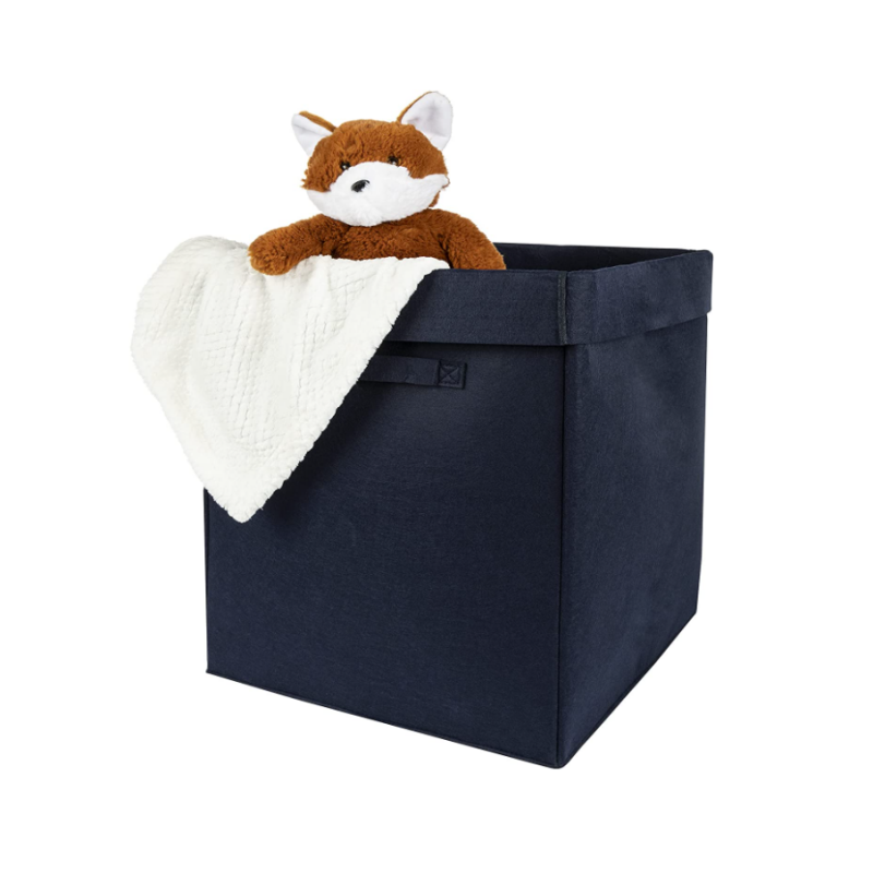 Folded Large Capacity Felt Storage Basket Closet Storage Bins Cube with Handle