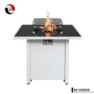 Outdoor Propane Fire Pit Table - 50,000BTU Auto-Ignition Propane Gas Fire Table