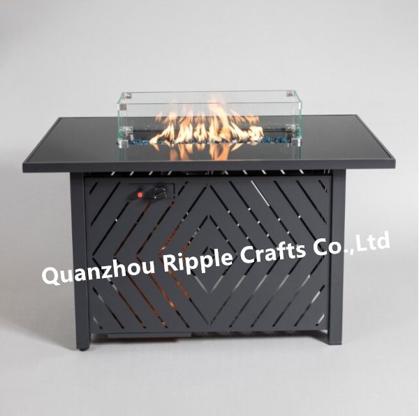 50000 BTU Magnesium Oxide Desktop Outdoor Patio Gas Fire Pit table garden funiture set smokeless fire pit table