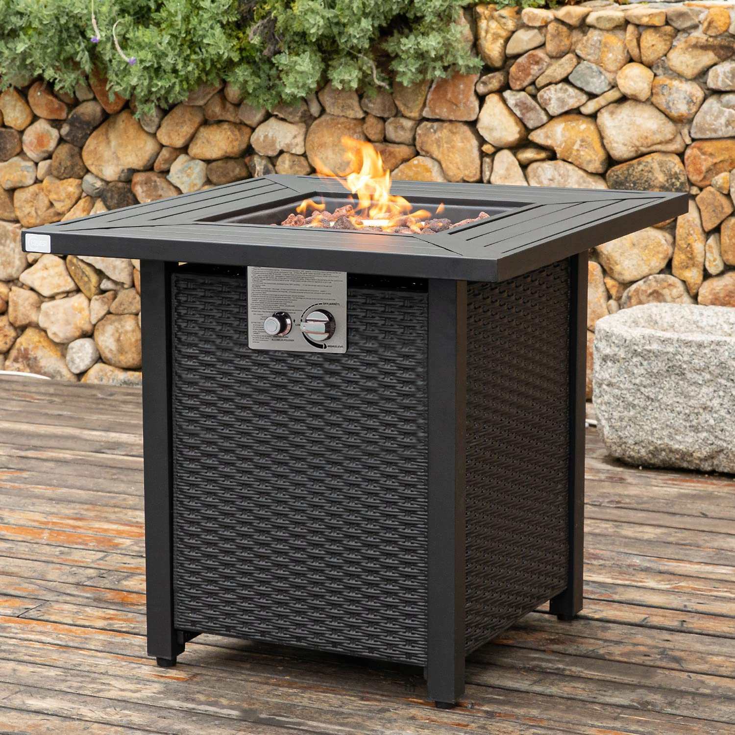 28 inch Wood Burning Outdoor Garden Fire Pit Table gas heaters