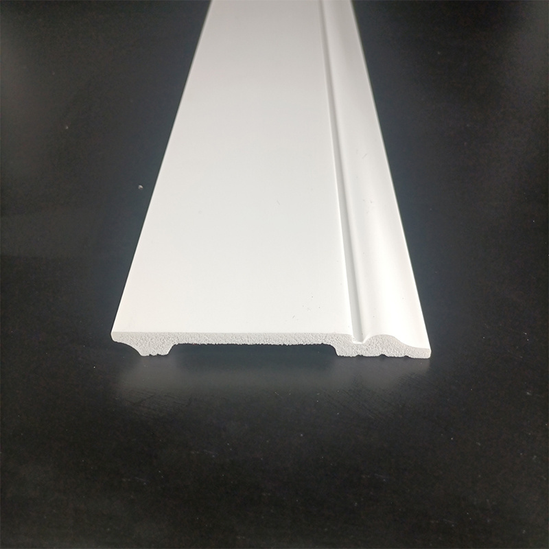 White Primed Finger Jointed Easy Install Baseboard Led Strip Light Skirting Board