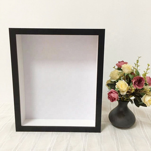 8x10 11x14 5x7  DIY shadow Box with Glass Front Wood Frame Box keepsake art deep box frame