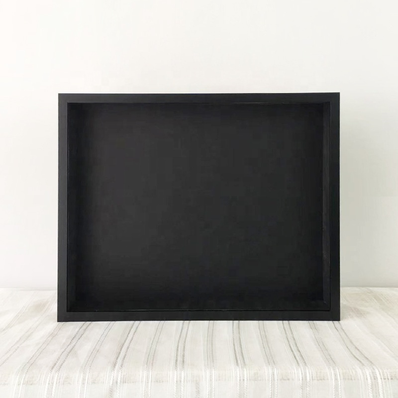 China factory supply customize large black shadow box frame 12x16 18x24 16x20 inch black art 3D shadow box box frame