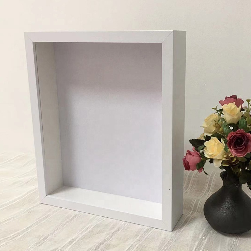 8x10 11x14 5x7  DIY shadow Box with Glass Front Wood Frame Box keepsake art deep box frame