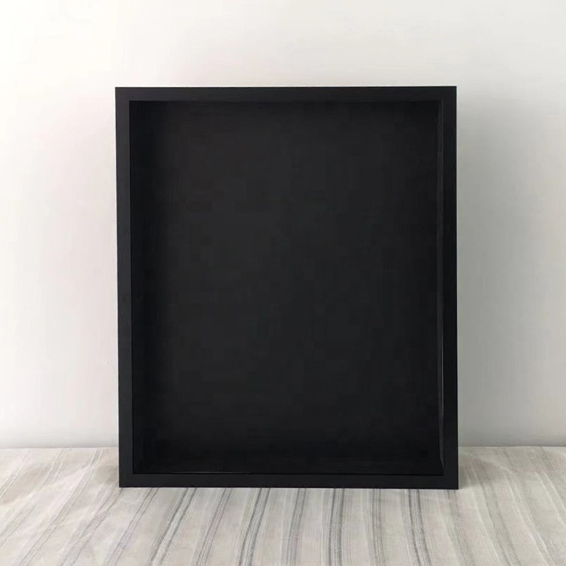 China factory supply customize large black shadow box frame 12x16 18x24 16x20 inch black art 3D shadow box box frame