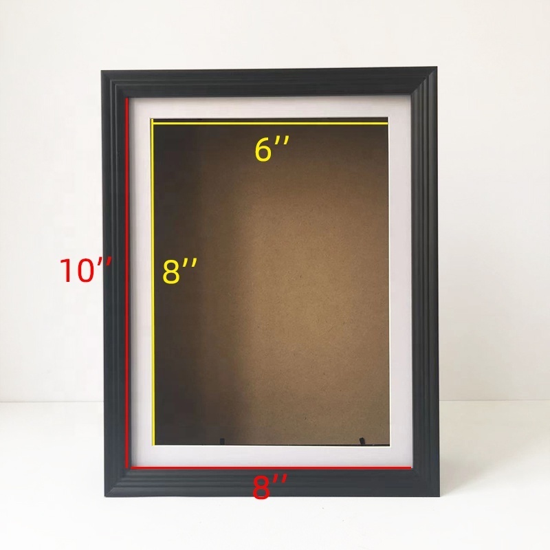 8x8 Hinged Wooden Shadow box Frame 8x10 front open Deep Shadow Box white Display Case Black Shadow Box