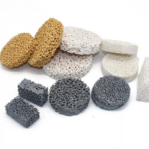 Best price SiC Alumina Zirconia Ceramic Foam Filter high-strength foam ceramic filter for large iron steel castings metal