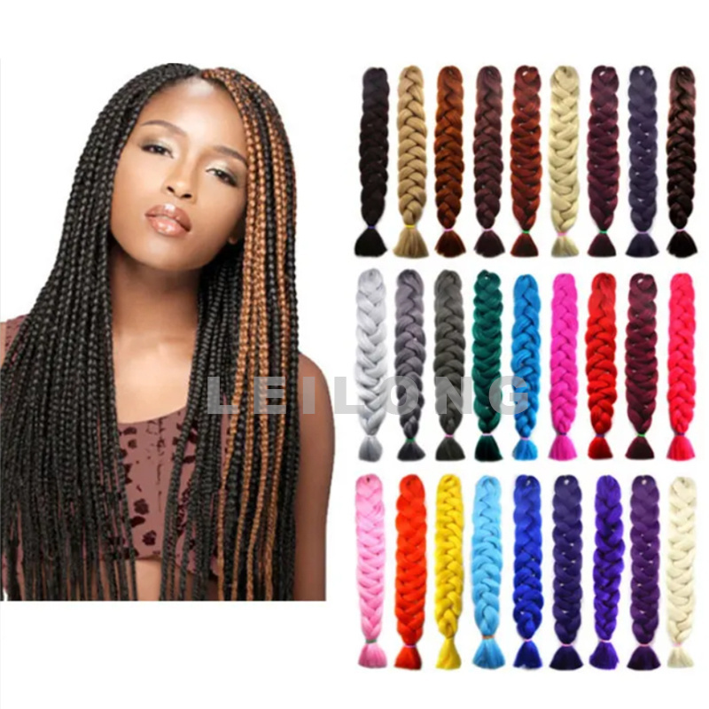 Wholesale Jumbo Crochet Braids Hair Extension For African Long Braiding Hair 82inch 165g