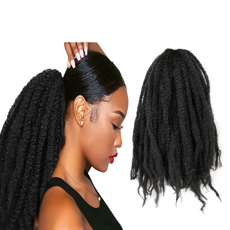 wholesale 18inch afro twist crochet braids afro Marley kinky Curly Bulk Hair dreadlocks kinky twist hair afro twist braid