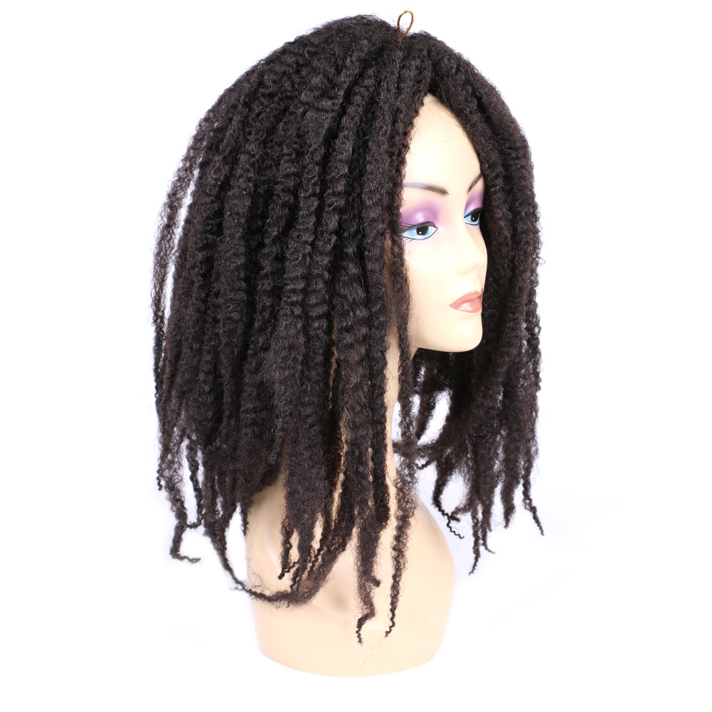 wholesale 18inch afro twist crochet braids afro Marley kinky Curly Bulk Hair dreadlocks kinky twist hair afro twist braid