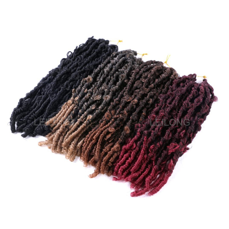 Free Sample 18'14'24'inch butterfly locs pre looped braiding hair Twist crochet synthetic hair Extension hair