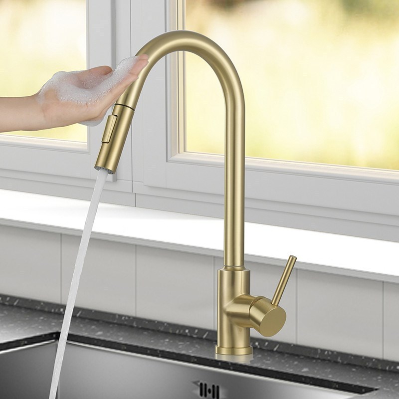 Infrared Sensor Kitchen Sink Faucets Spring Mixer Vervied Pull Down Tap Mixer Sense Faucets