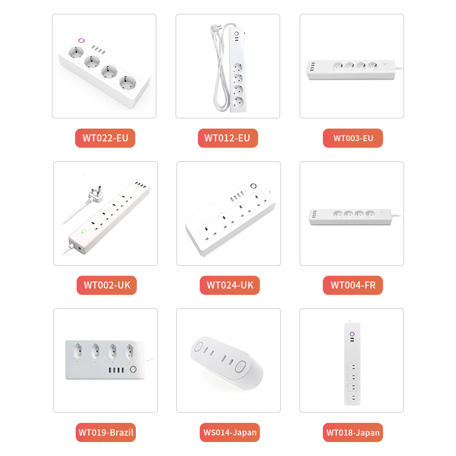 2 in 1 Smart dual-socket WiFi control electrical appliance socket switching power supply smart plug