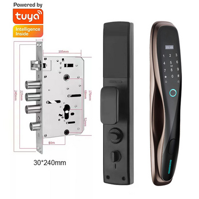 Keyless Entry Door Lock Electronic Keypad Deadbolt with Keypad Easy Installation WiFi Fingerprint Smart Door Lock