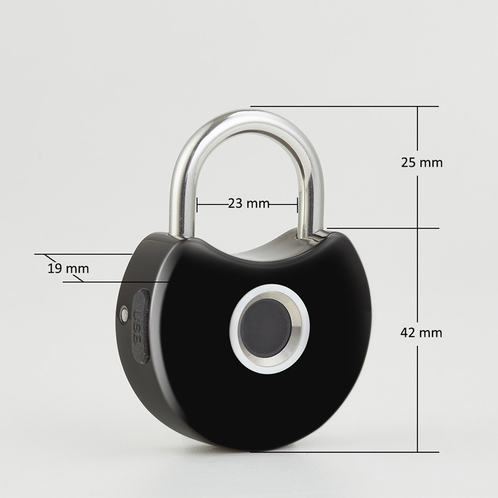 Finger Thumb Print Electronic USB charge Keyless Security Touch Pad Luggage Cabinet Fingerptint Smart Padlock Locks