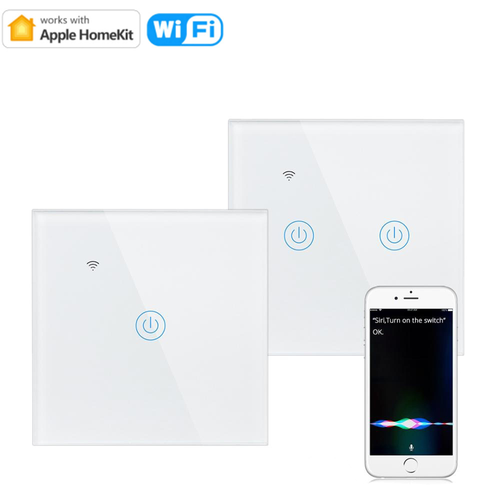 RSH Homekit Switch Wifi interruptor smart Home Control Lamp Switches AC 220V 230V EU Standard smart switch