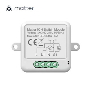 RSH Matter Switch Module Alexa Google Homekit Smartthings Wireless Remote Relay DIY Breaker WiFi Smart Light Switch 1 2 3 4 Gang