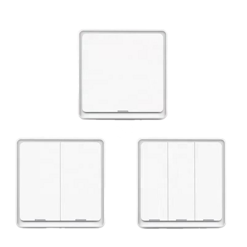 RSH Tuya Zigbee Smart Switch 1/2/3 Gangs Light Switch Wireless On Off Wall Push Button Switch Panel