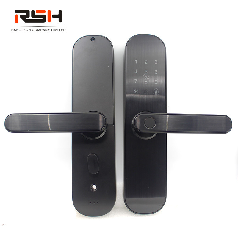 WiFi Fingerprint Touch Screen Smart Door Keyless Entry Door Lock With Visual Menu Display Perfect For Home, Office, Basement