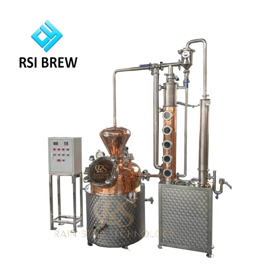 Gin/Vodka/Whiskey/95% Ethanol Production 50L 100L 200L 500L Copper Distillation Equipment Home Alcohol distillery