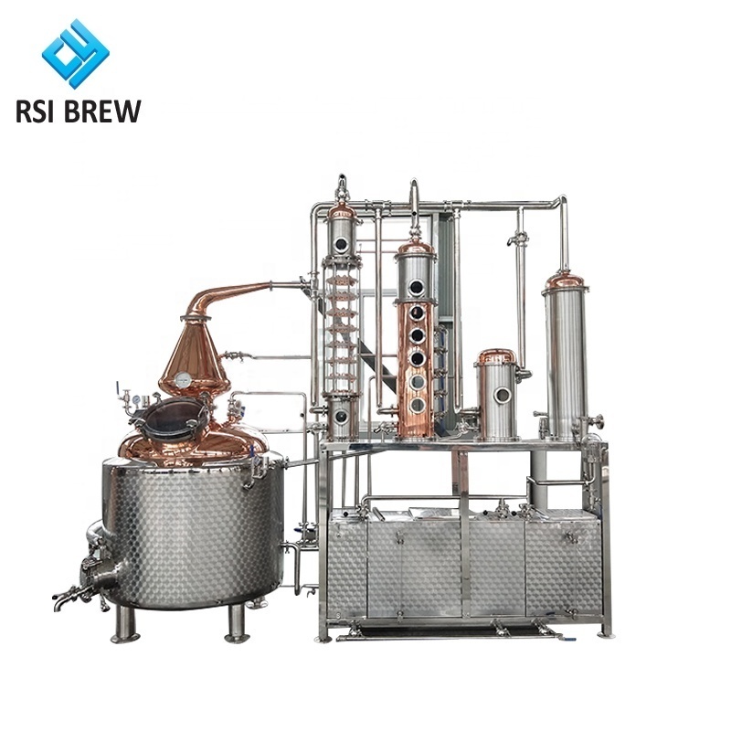 Gin/Vodka/Whiskey/95% Ethanol Production 50L 100L 200L 500L Copper Distillation Equipment Home Alcohol distillery