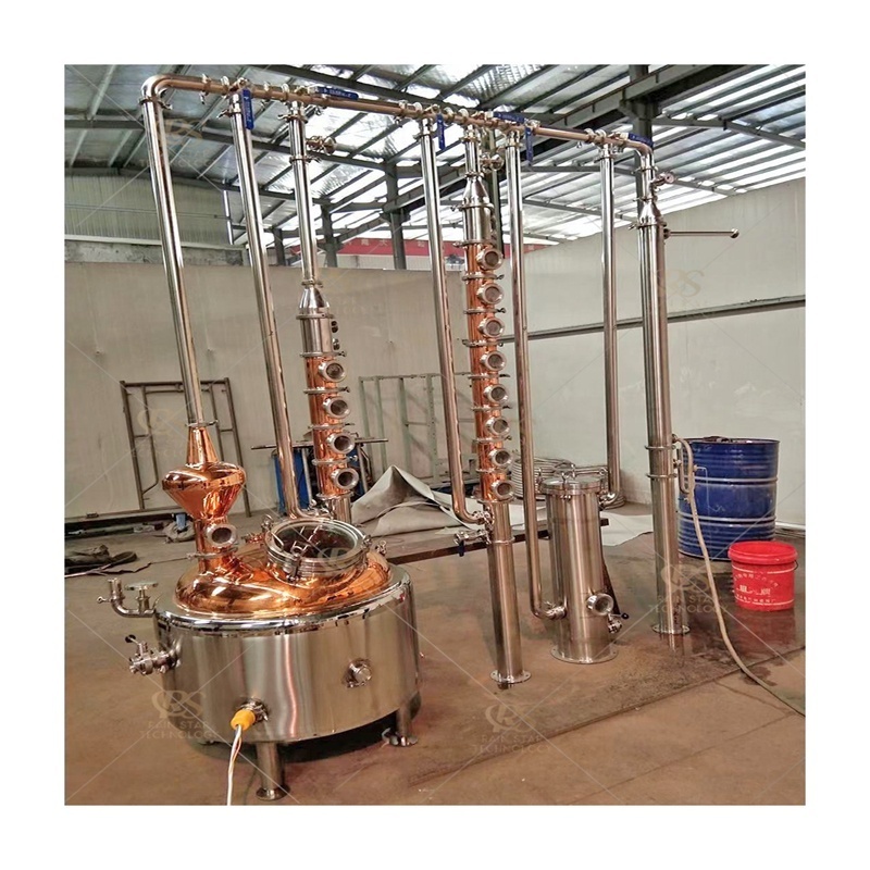 Rain Star 100 Gallon Whiskey Distillery Copper distillery Equipment Copper Pot Distiller Home Used Alcohol Distillation Still