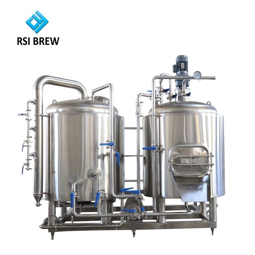 500l 1000l 2000l Stainless Steel Fermentation Beer Brewery Equipment Micro Brewing Machine Turnkey Project