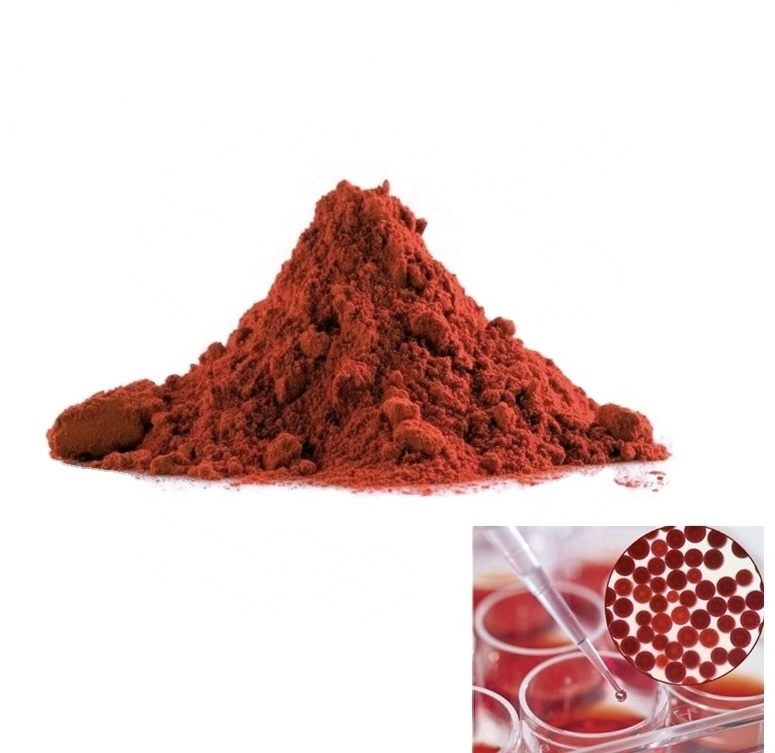 Food Grade Raw Material Powder Herbal Extract Red Algae Haematococcus Pluvialis Astaxanthin Manufacturer Astaxanthin Powder