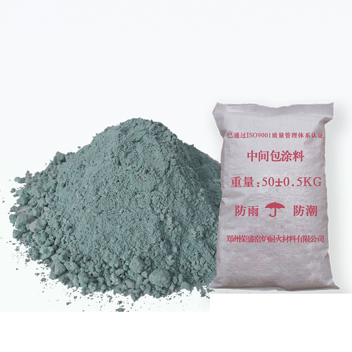 High temperature unshaped refractory material alumina refractory coating for aluminum zinc melting coreless induction furnace