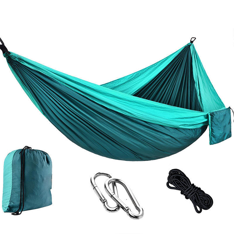 Ring camp 2022 High quality Outdoors Backpacking Survival or Travel Single & Double parachute Hammocks/camping hammock