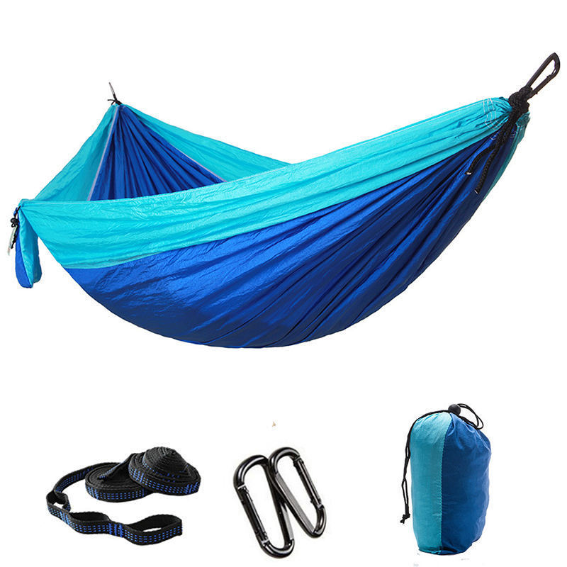 Ring camp 2022 High quality Outdoors Backpacking Survival or Travel Single & Double parachute Hammocks/camping hammock