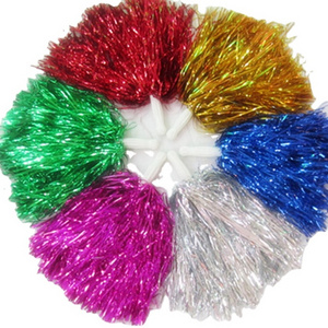 Various Colors Cheerleading Sports Plastic Pompom Cheering Pom Poms