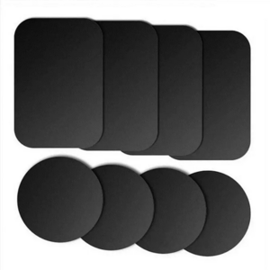 Rectangle Round Black car magnet cell phone holder Mount Metal Plate Sticker for Magnetic Phone Car Mount Holder with adhesive