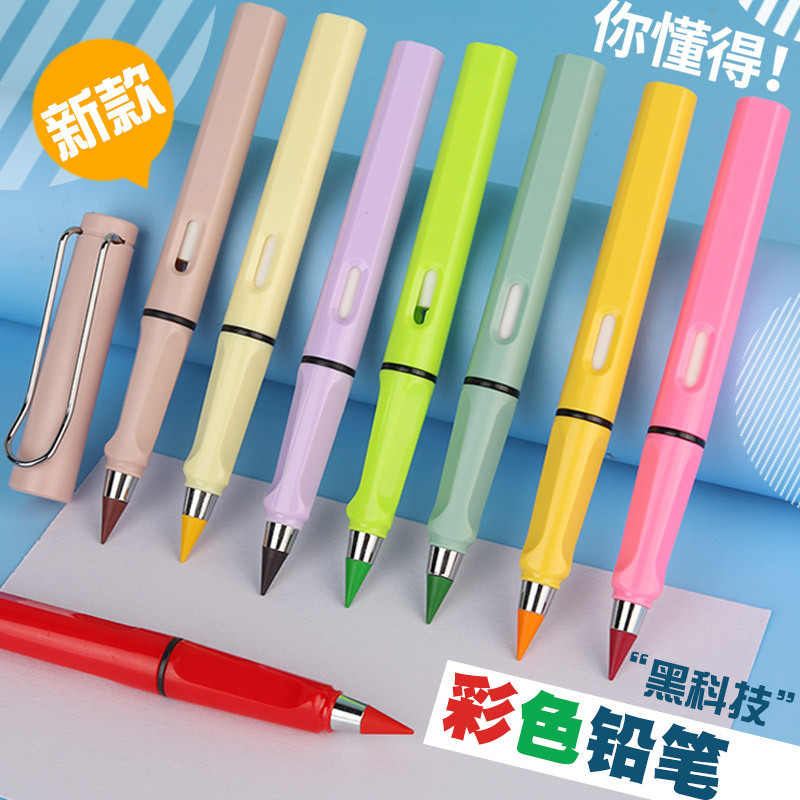 custom replacement colored tip  Everlasting Magic promotional plastic Inkless Pencil everlasting penever last pencil