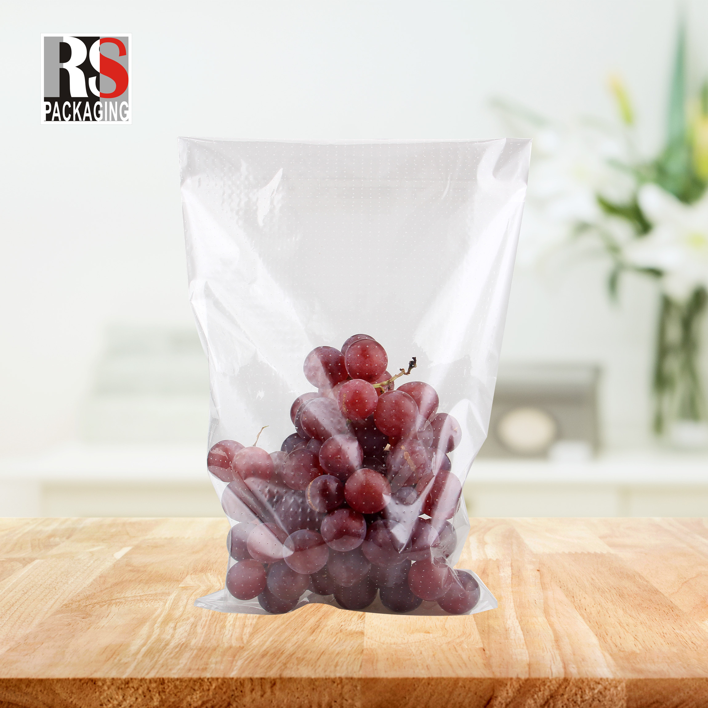 Clear fresh vegetables packing micro perforated food bag lettuce packing vegetable bags