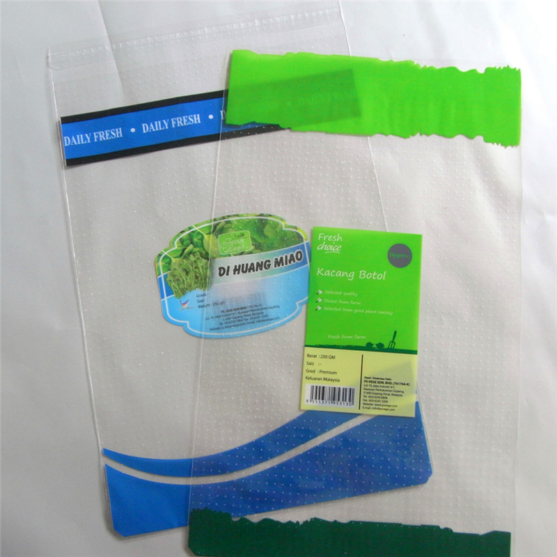 China  Flowers packaging Micro perforated plastic bags custom perforated poly bags