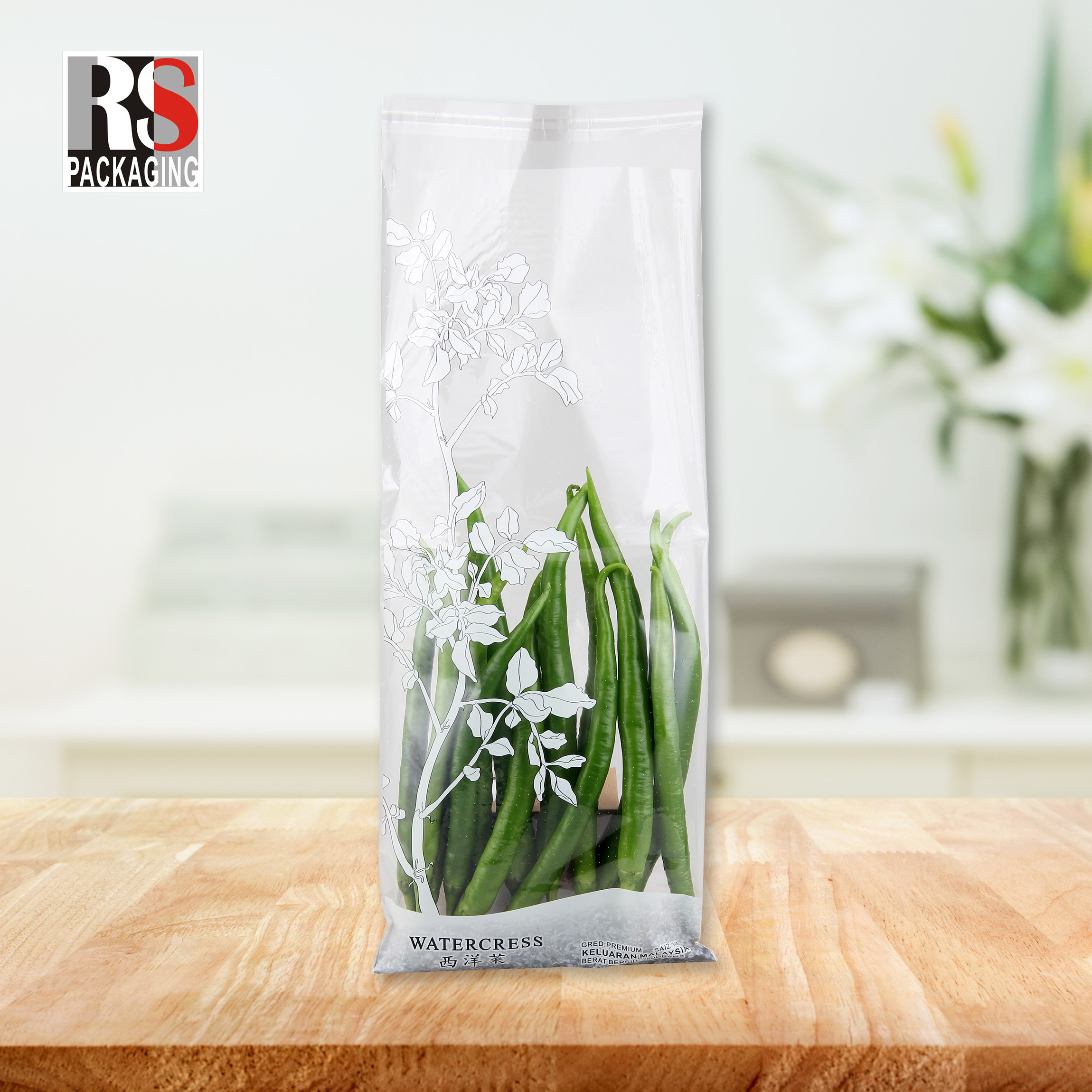 Clear fresh vegetables packing micro perforated food bag lettuce packing vegetable bags