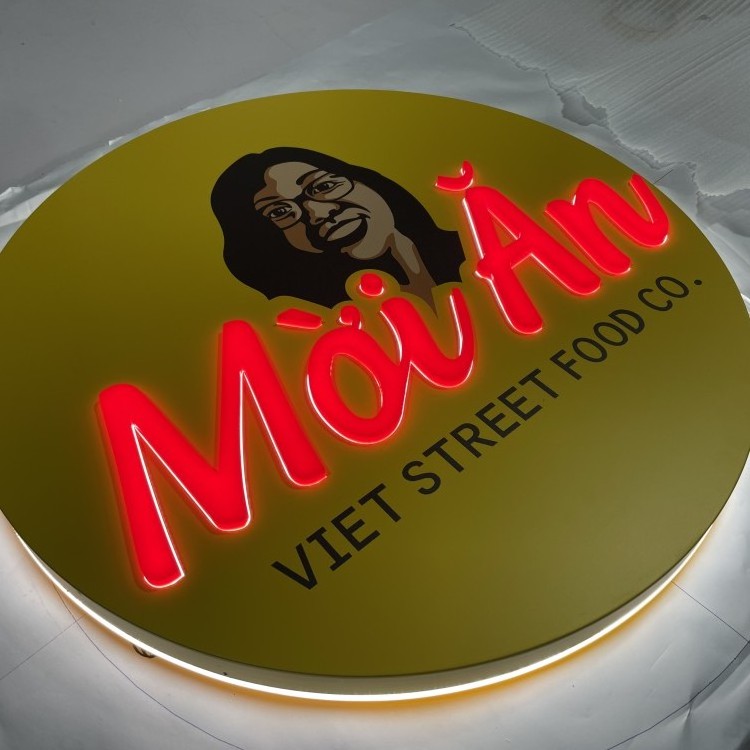 custom indoor circle led light box store sign outdoor round led sign advertising light boxes