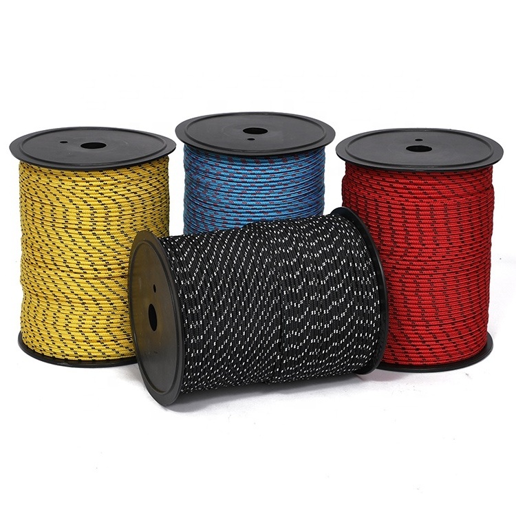 5mm X 100m braided polyester rope with core dacron djembe Rope