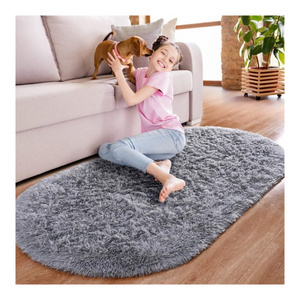 Shaggy Area Rugs Non-slip Kidshome Carpets Washable Living Room Carpet Ultra Soft Fluffy Modern Luxury for Bedroom or Office