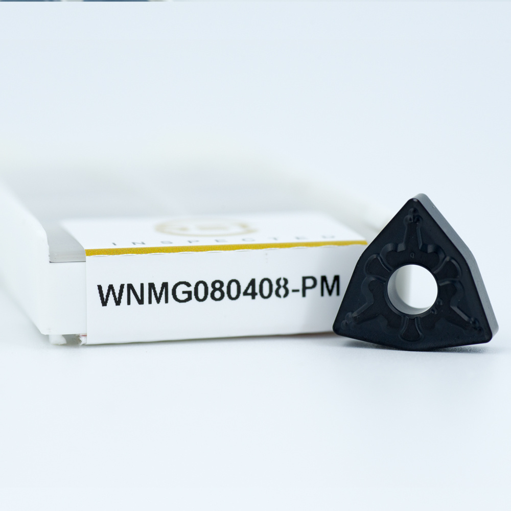 WNMG080408-PM black coating CNC Carbide Turning Insert Blade Insert for Finish of Steel