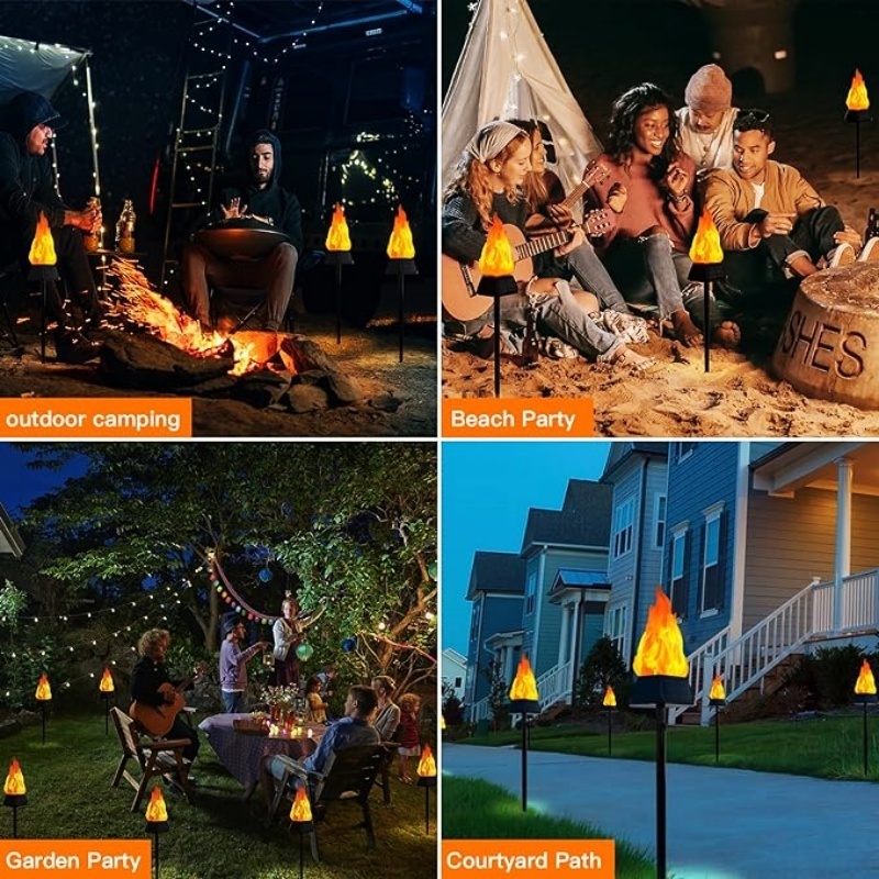 Solar Lights for Outdoor Garden Torches Halloween Decoration Gardens  Solar Torch IP65 Waterproof Solar Lamp for Outdoor Lawn