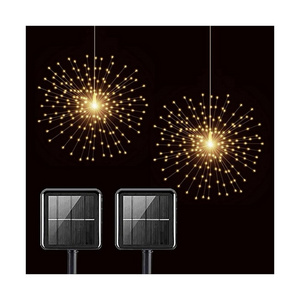 IP44 Solar Outdoor LED Christmas Fireworks Light Battery Power Many Modes Hanging Decoration